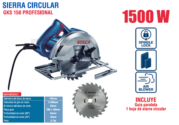 BOSCH SIERRA CIRCULAR GKS 150 B60400