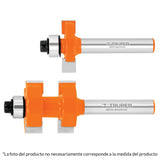 Juego de machimbrador, 3/4', con balero