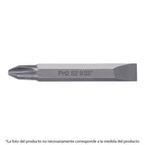 Puntas para desarmador dobles, PH1, plana 1/4', largo 2-3/8'