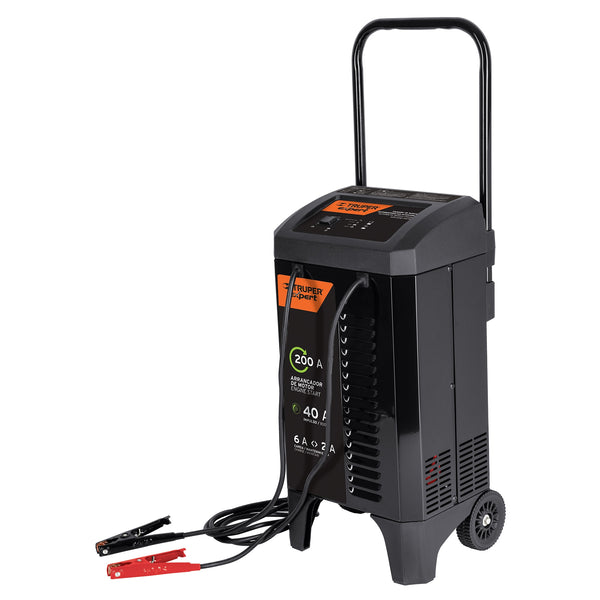 CARGADOR DE BATERÍAS CON RUEDAS 12 V, 200 A, TRUPER EXPERT