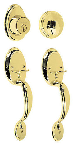 CERRADURA ENTRADA PRINCIPAL, LATÓN BRILLANTE, LEXINGTON