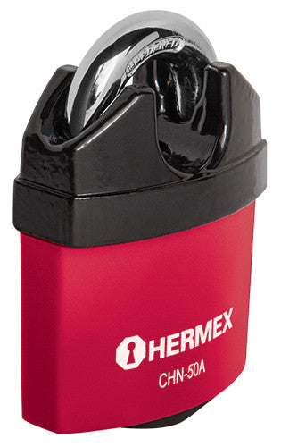 CANDADO METÁLICO CON CUBIERTA DE NYLON, 50 MM, LLAVE ABLOY