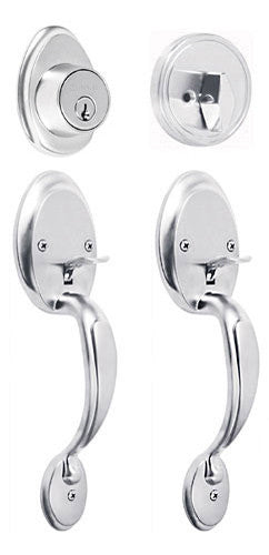 CERRADURA ENTRADA PRINCIPAL, CROMO MATE, LEXINGTON