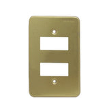 BT-TRA PLACA ALUMINIO ANOD. ORO 2 UNID