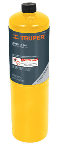 CILINDRO DE GAS PROPILENO DE 400G, NEGRO