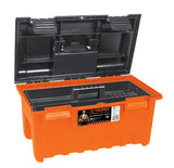 CAJA PARA HERRAMIENTA, AMPLIA DE 19', COLOR NARANJA