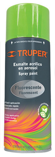 PINTURA VERDE FLUORESCENTE EN AEROSOL, 400 ML