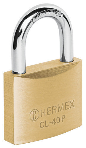 CANDADO DE LATÓN, 40MM, HERMEX BASIC