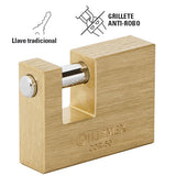 CANDADO DE LATÓN, ANTIPALANCA, 50MM