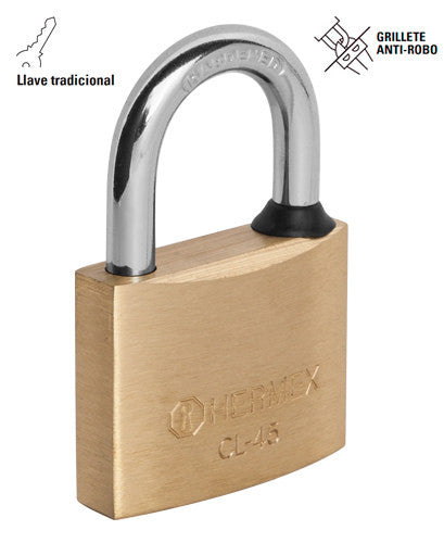 CANDADO DE LATÓN, 50 MM