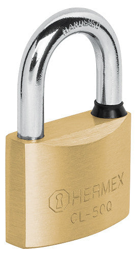 CANDADO DE LATÓN, 50MM, LLAVE DE PUNTOS