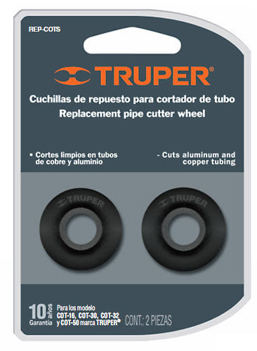 REPUESTO DE CUCHILLAS PARA CORTADOR DE TUBO COT-16-50