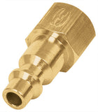 CONECTOR RÁPIDO, TIPO M, NIQUELADO, CUERDA 1/4 NPT, HEMBRA