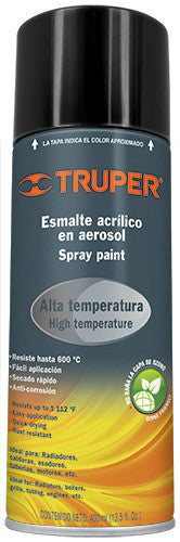 PINTURA EN AEROSOL DE ALTA TEMPERATURA NEGRO