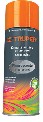 PINTURA NARANJA FLUORESCENTE EN AEROSOL, 400 ML