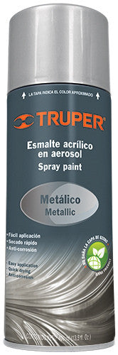 PINTURA PLATA, METÁLICA, EN AEROSOL, 400ML