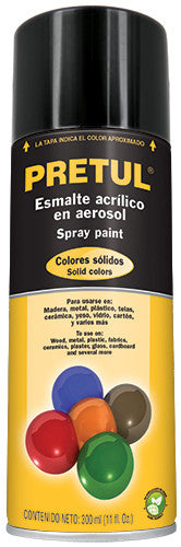 PINTURA AEROSOL NEGRO MATE PRETUL