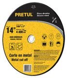 DISCO ABRASIVO 14"" T1 PRETUL