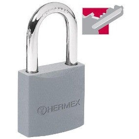 CANDADO METÁLICO GANCHO LARGO 50 MM EN BLISTER