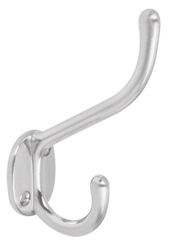 GANCHO PERCHERO GRANDE CROMO MATE