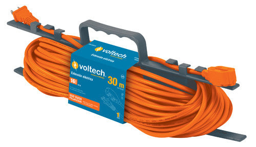 EXTENSIÓN ELÉCTRICA USO RUDO, 30 M, CALIBRE 16, VOLTECH