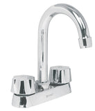 MEZCLADORA CROMADA PARA LAVABO, CON 2 MANERALES