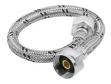 MANGUERA FLEXIBLE PARA WC, 35 CM, ACERO INOXIDABLE