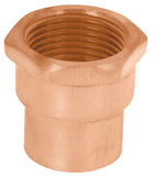 CONECTOR ROSCA INTERIOR LATÓN COBRIZADO 3/4""