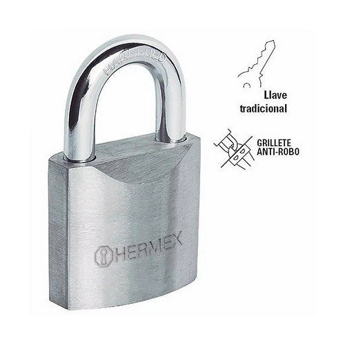 CANDADO METÁLICO 50 MM EN BLISTER 