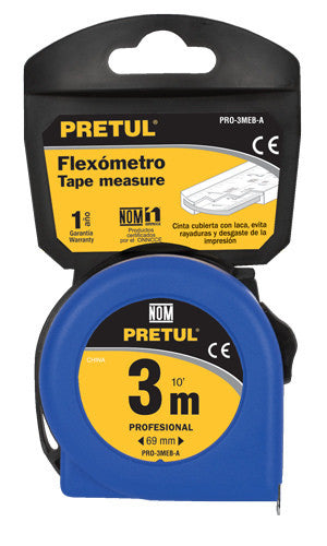 FLEXÓMETRO, AZÚL, 3 M, PRETUL