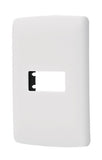 PLACA PLÁSTICA DE 1 MÓDULO, BLANCA IB