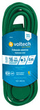 EXTENSIÓN ELÉCTRICA DOMÉSTICA, 3 M, VERDE, VOLTECH