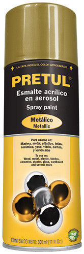 PINTURA AEROSOL METALICO ORO PRETUL