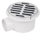 COLADERA DE POLIPROPILENO C/SALIDA LATERAL DE 2"" Y REJILLA CROMADA DE 5""