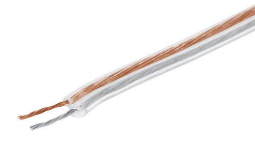 CABLE PARA BOCINA, 22AWG, TRANSPARENTE, 100MTS