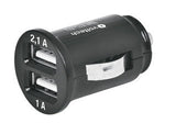 CARGADOR AUTOMOTRIZ USB SALIDA 1 Y 2.1A