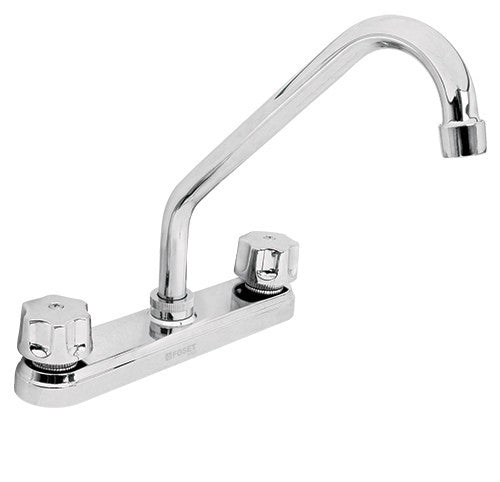 MEZCLADORA PLÁSTICA DE 2 LLAVES PARA FREGADERO,