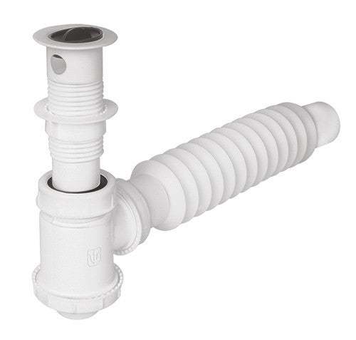 CESPOL DE PVC DE BOTE CON CONTRA PARA LAVABO