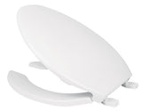 ASIENTO PARA WC, ELONGADO BLANCO