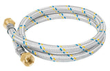 MANGUERA FLEXIBLE PARA GAS, ALUMINIO, 100 CM