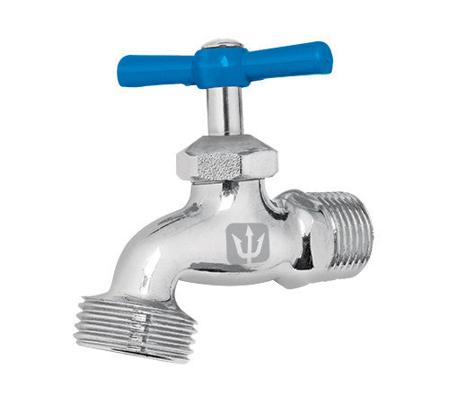 LLAVE PARA MANGUERA, DE LATÓN CROMADO, 130 GR, ENTRADA 3/4'