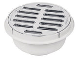 COLADERA UNIVERSAL DE POLIPROPILENO C/REJILLA CROMADA DE 5""