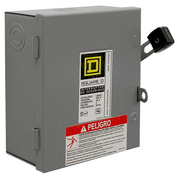 SQUARE INTERRUPTOR SEGURID LIGERO 2X60