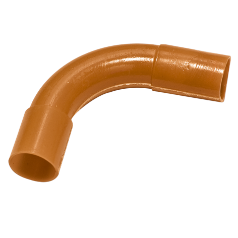 ELEC CODO POLIDUCTO NARANJA 3/4