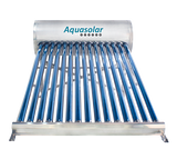 AQUASOLAR CALENTADOR SOLAR ACERO INOXIDABLE 20 TUBOS 222 LTS (BAJA PRESION)