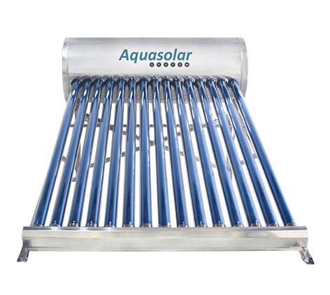 AQUASOLAR CALENTADOR SOLAR ACERO INOXIDABLE 30 TUBOS 330 LTS (BAJA PRESION)