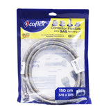 COFLEX ACERO P/GAS 3/8X150CM