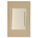 LUCEK PLA 1 INT SENC DE 3 MOD CRISTAL DORADO MARFIL