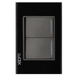 LUCEK PLA 2 INT SENC DE 1.5 MOD CRISTAL NEGRO