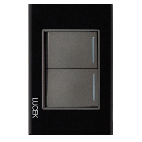 LUCEK PLA 2 INT SENC DE 1.5 MOD CRISTAL NEGRO